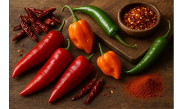 Tutti i tipi di peperoncino: differenze, intensità e usi in cucina