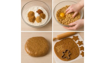 Biscotti Pan di Zenzero con Zenzero in Polvere