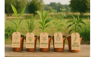 Piantine aromatiche e tropicali in vaso